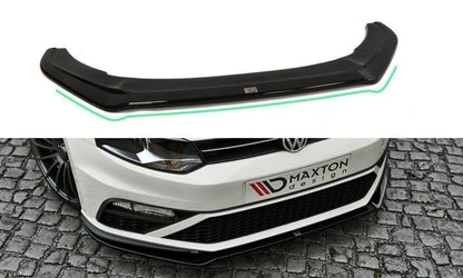 Front Ansatz V.2 für VW Polo GTI Mk5 Facelift schwarz Hochglanz