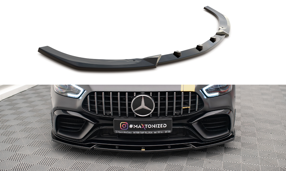 Front Ansatz V.3 für Mercedes-AMG GT 63S 4-Door Coupe Aero schwarz Hochglanz