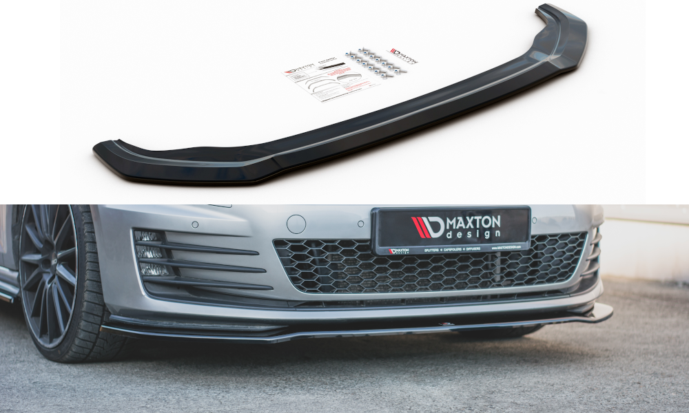 Front Ansatz V.2 für VW Golf 7 GTI  schwarz Hochglanz