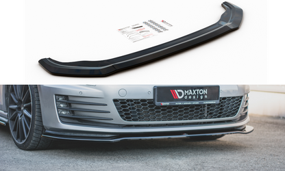 Front Ansatz V.2 für VW Golf 7 GTI  schwarz Hochglanz