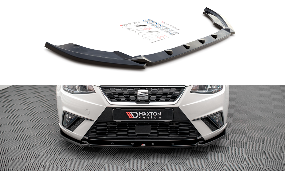 Front Ansatz V.2 für Seat Ibiza FR/ Standard Mk5 schwarz Hochglanz