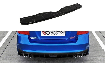 Mittlerer Diffusor Heck Ansatz V.1 für SUBARU WRX STI schwarz Hochglanz