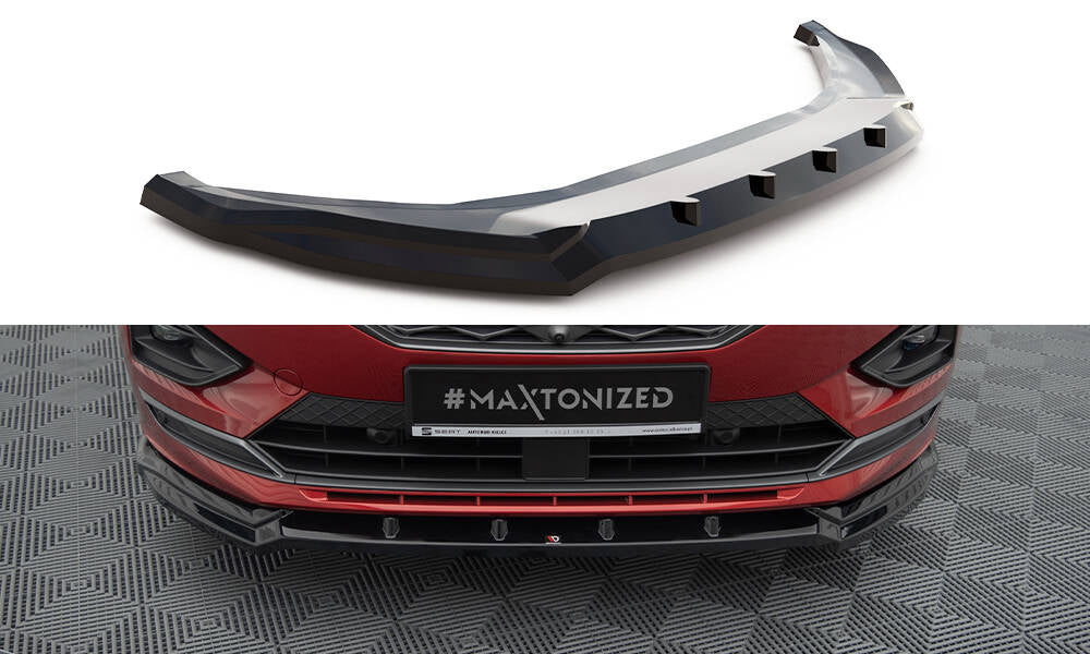 Front Ansatz V.2 für Seat Tarraco FR Mk1 schwarz Hochglanz