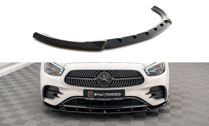 Front Ansatz V.2 für Mercedes-Benz E AMG-Line W213 Facelift schwarz Hochglanz