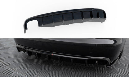 Diffusor Heck Ansatz für Audi A4 B8 (Doppelauspuff li.)