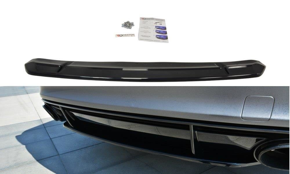 Mittlerer Diffusor Heck Ansatz für Audi RS7 Facelift Carbon Look