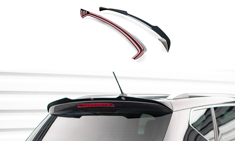 Spoiler CAP für Seat Ateca Mk1 schwarz Hochglanz