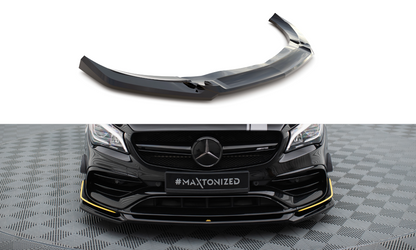 Front Ansatz V.4 für Mercedes-AMG CLA 45 Aero C117 Facelift schwarz Hochglanz