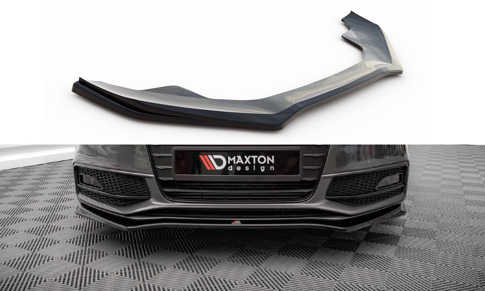 Front Ansatz V.4 für Audi A4 S-Line / S4 B8 Facelift schwarz Hochglanz