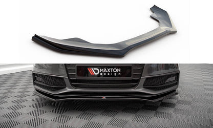 Front Ansatz V.4 für Audi A4 S-Line / S4 B8 Facelift schwarz Hochglanz