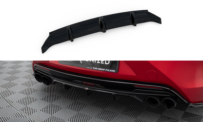 Diffusor Heck Ansatz für Lexus LC 500 schwarz Hochglanz