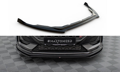 Front Ansatz V.1 für Ford Fiesta ST / ST-line Mk8 Facelift schwarz Hochglanz