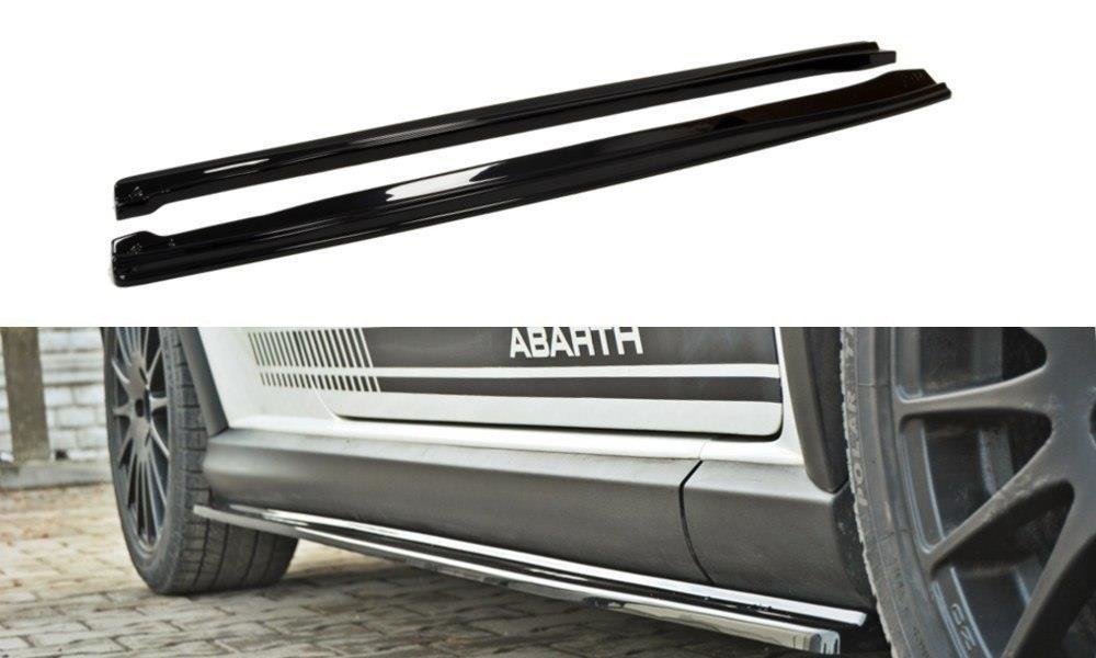Seitenschweller Ansatz für FIAT GRANDE PUNTO ABARTH Carbon Look