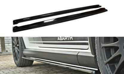 Seitenschweller Ansatz für FIAT GRANDE PUNTO ABARTH Carbon Look