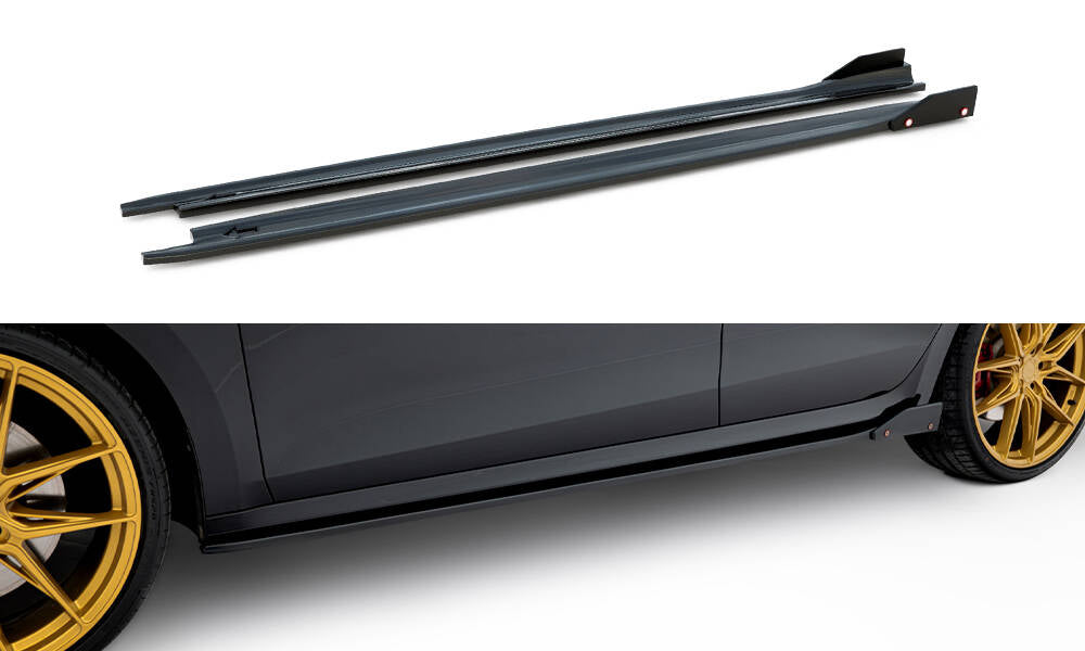 Seitenschweller Ansatz V.2 für + Flaps für Skoda Octavia RS Liftback / Combi Mk4 Facelift