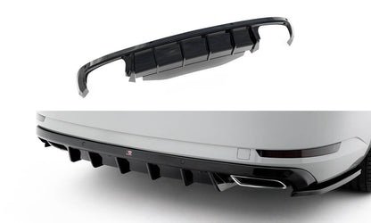 Diffusor Heck Ansatz für Skoda Superb Liftback / Combi  Mk3 schwarz Hochglanz