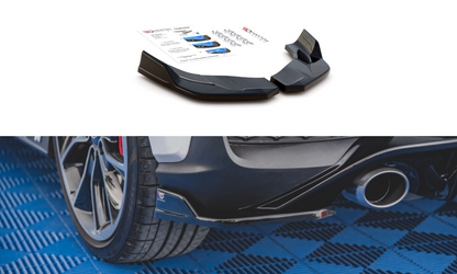 Heck Ansatz Flaps Diffusor V.4 für Hyundai I30 N Mk3 Hatchback schwarz Hochglanz