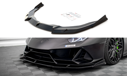 Front Ansatz für Lamborghini Huracan EVO AWD schwarz Hochglanz