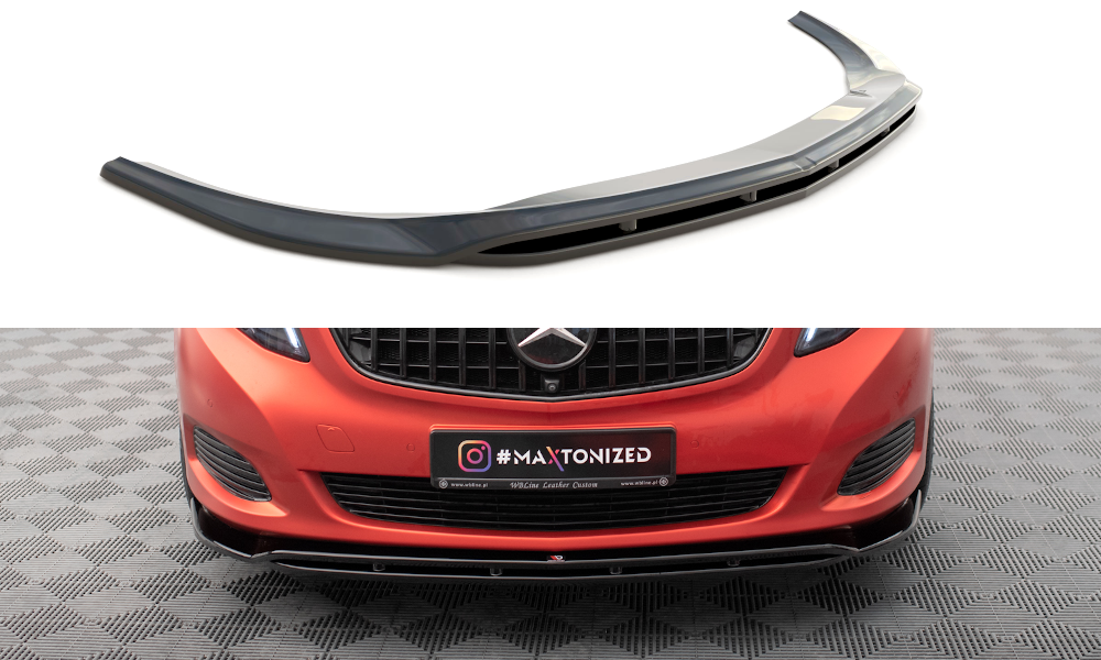 Front Ansatz V.4 für Mercedes-Benz V-Klasse W447 schwarz Hochglanz