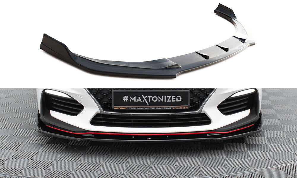Front Ansatz V.3 für Hyundai I30 N Mk3 Hatchback/ Fastback schwarz Hochglanz
