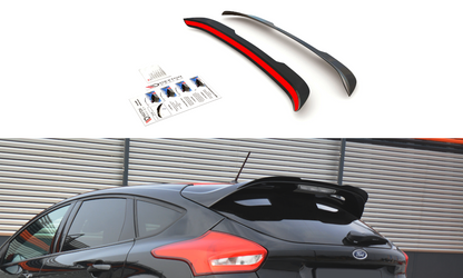 Spoiler CAP für Ford Focus ST-Line Mk3 FL schwarz Hochglanz