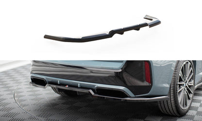 Mittlerer Cup Diffusor DTM Look Heck Ansatz für BMW X1 M-Paket U11 schwarz Hochglanz
