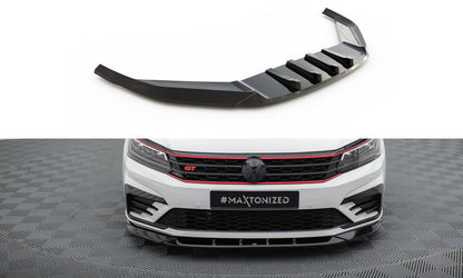 Front Ansatz V.2 für VW Passat GT B8 Facelift USA schwarz Hochglanz