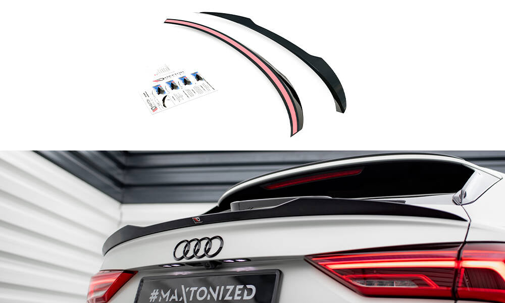Spoiler CAP für Audi RSQ3 / Q3 S-Line Sportback F3 schwarz Hochglanz