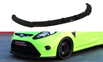 Front Ansatz für (RS Look Stoßstange) Ford Fiesta Mk7  schwarz Hochglanz