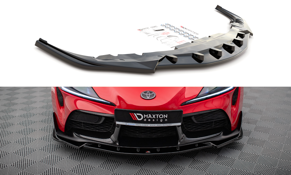 Front Ansatz V.4 für Toyota Supra Mk5 schwarz Hochglanz