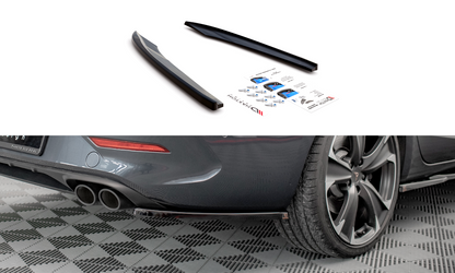 Heck Ansatz Flaps Diffusor für Cupra Leon ST Mk1  schwarz Hochglanz