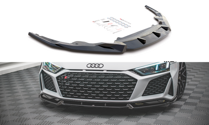 Front Ansatz V.1 für Audi R8 Mk2 Facelift schwarz Hochglanz