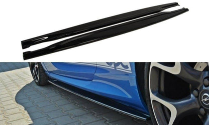 Seitenschweller Ansatz für OPEL ASTRA J OPC / VXR schwarz Hochglanz