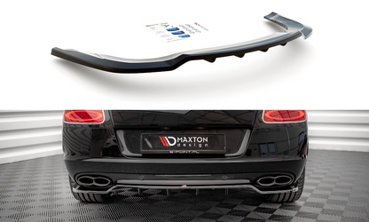 Mittlerer Cup Diffusor DTM Look Heck Ansatz für Bentley Continental GT V8 S Mk2 schwarz Hochglanz