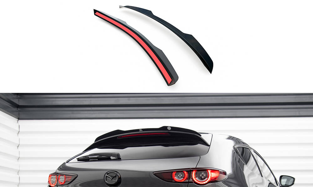 Spoiler CAP für Mazda 3 Mk4 schwarz Hochglanz
