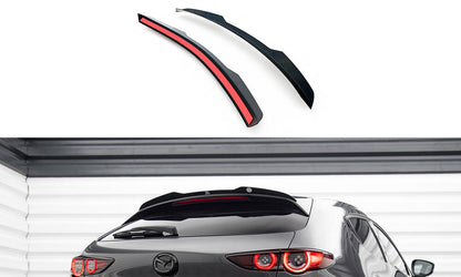 Spoiler CAP für Mazda 3 Mk4 schwarz Hochglanz
