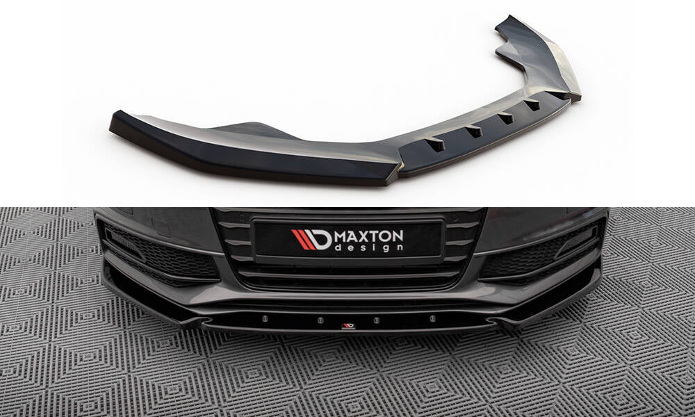 Front Ansatz V.3 für Audi A4 S-Line / S4 B8 Facelift schwarz Hochglanz