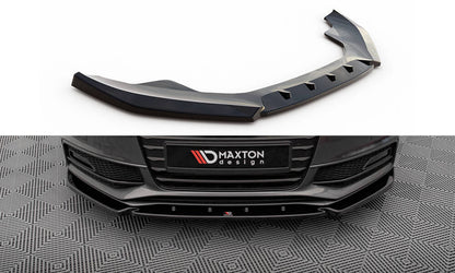 Front Ansatz V.3 für Audi A4 S-Line / S4 B8 Facelift schwarz Hochglanz