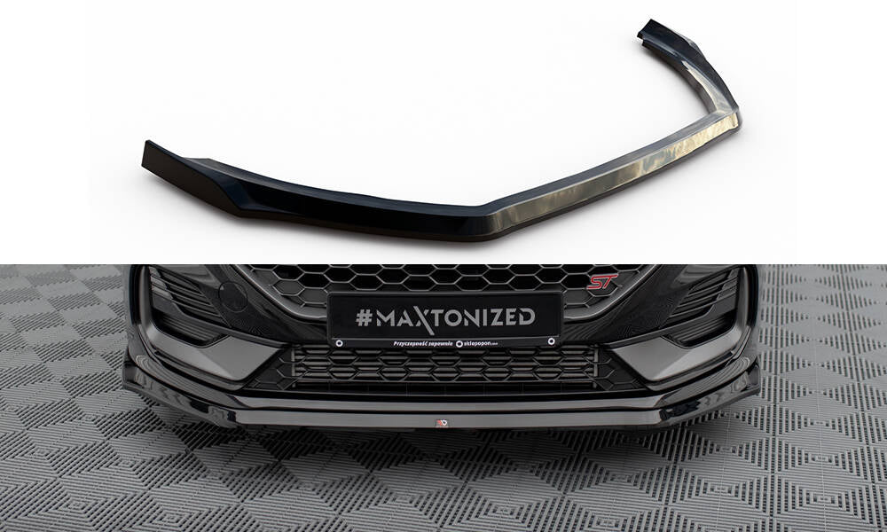 Front Ansatz V.3 für Ford Fiesta ST / ST-line Mk8 Facelift schwarz Hochglanz