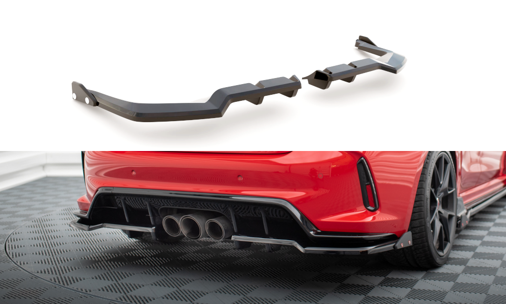 Mittlerer Cup Diffusor DTM Look Heck Ansatz für V.1 + Flaps Honda Civic Type-R Mk 11