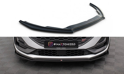 Front Ansatz V.4 für Ford Focus ST / ST-Line Mk4 Facelift schwarz Hochglanz