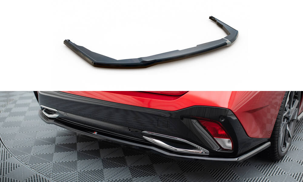Heckansatz Peugeot 308 Mk3 schwarz Hochglanz