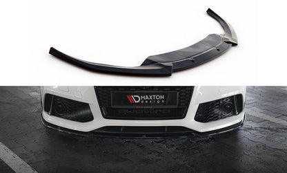 Front Ansatz V.3 für Audi RS7 C7 schwarz Hochglanz