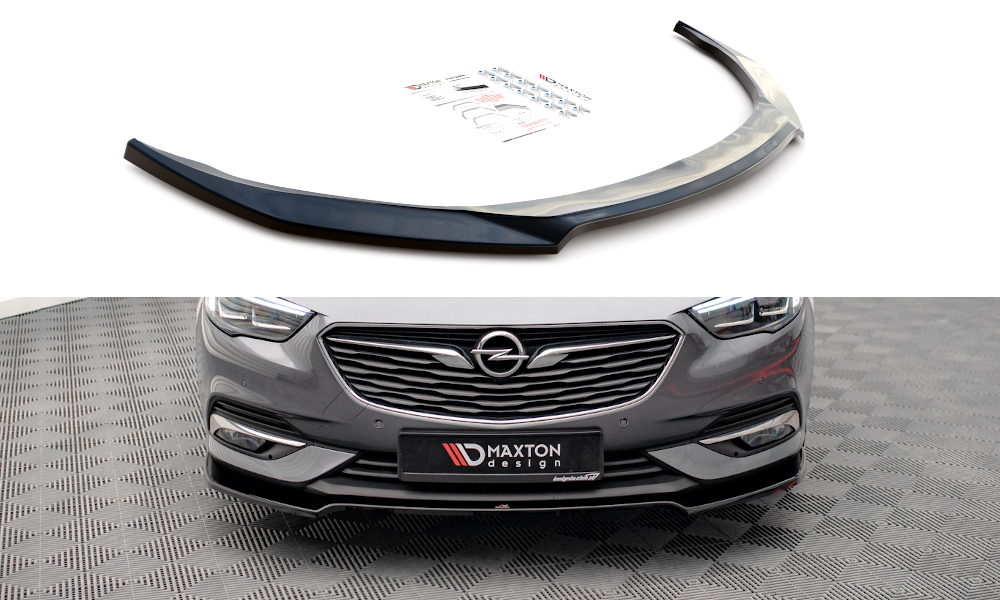 Front Ansatz V.3 für Opel Insignia Mk2 schwarz Hochglanz