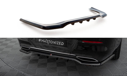 Mittlerer Cup Diffusor DTM Look Heck Ansatz für Mercedes-Benz CLA Coupe C118 schwarz Hochglanz