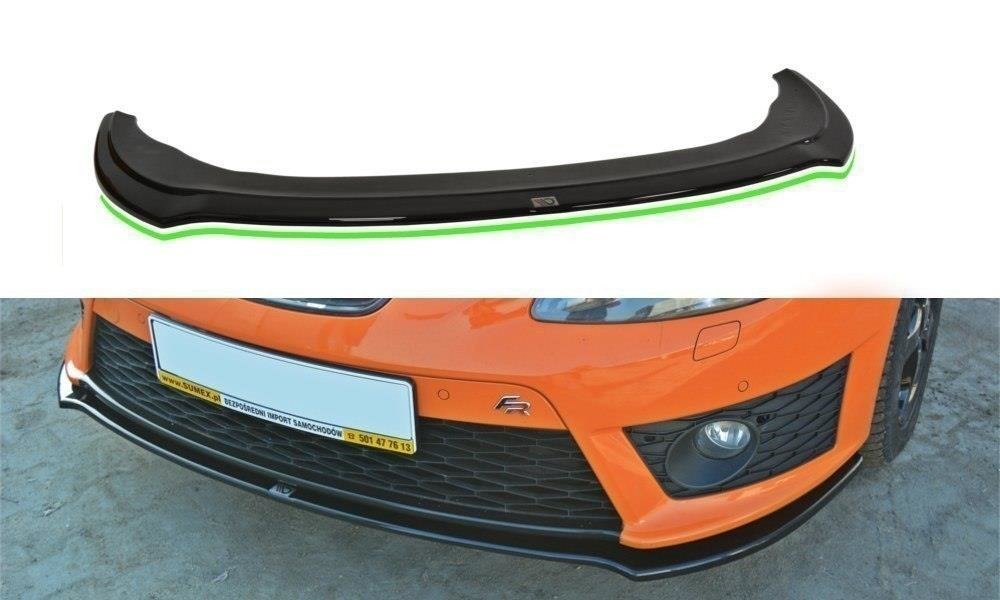 Front Ansatz V.2 für SEAT LEON MK2 CUPRA / FR Facelift schwarz Hochglanz