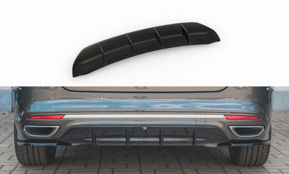 Diffusor Heck Ansatz für Ford Mondeo Vignale Mk5 Facelift Carbon Look