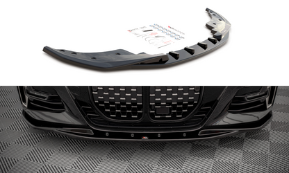 Front Ansatz V.1 für BMW 4er M-Paket / M440i G22 / G23 / G22 Facelift / G23 Facelift schwarz Hochglanz