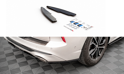 Heck Ansatz Flaps Diffusor für Ford Kuga ST-Line Mk3 Carbon Look