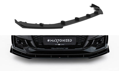 Street Pro Front Ansatz + Flaps für Audi RS5 Coupe / Sportback F5 schwarz Hochglanz